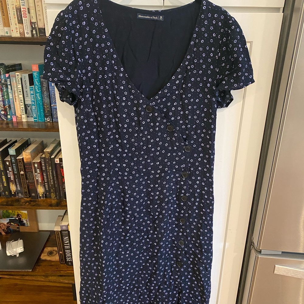 Abercrombie button down midi floral dress